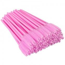 Disposable mascara brush (50 pezzi in un sacchetto - Pink)